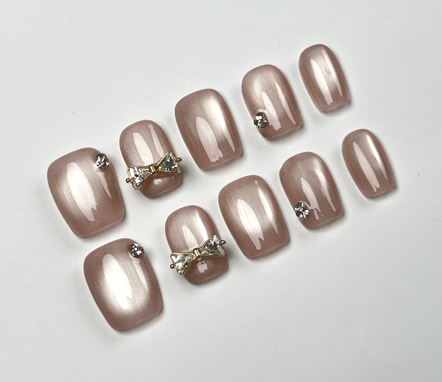 False Nails Set - Multiple Shapes (Coffin, Stiletto, Square) & Styles (Glam, Minimalist, Vintage) for Every Outfit | Reusable Press-On Nails