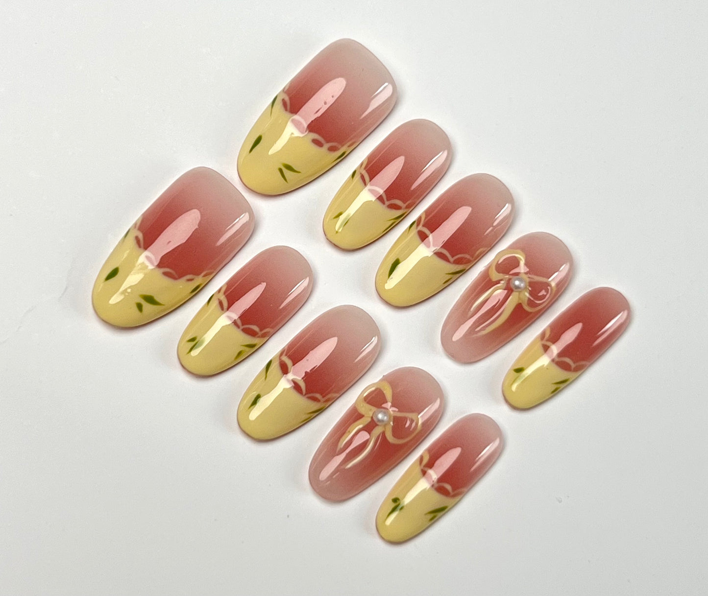 False Nails Set - Multiple Shapes (Coffin, Stiletto, Square) & Styles (Glam, Minimalist, Vintage) for Every Outfit | Reusable Press-On Nails