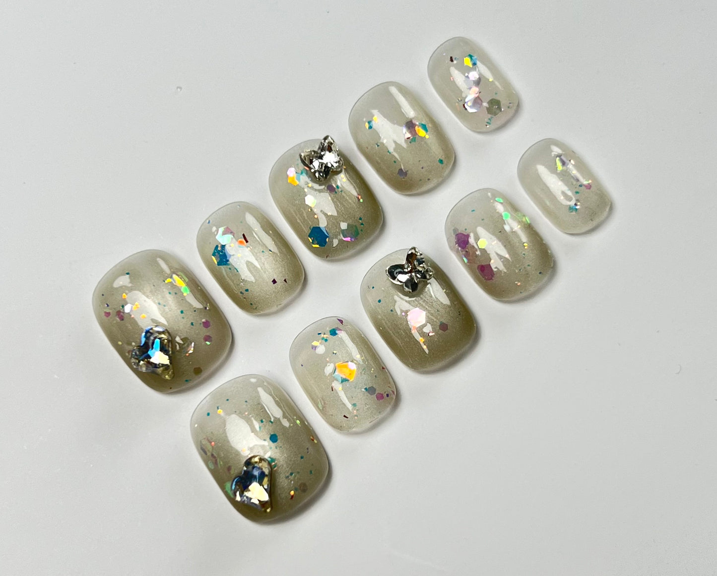 False Nails Set - Multiple Shapes (Coffin, Stiletto, Square) & Styles (Glam, Minimalist, Vintage) for Every Outfit | Reusable Press-On Nails