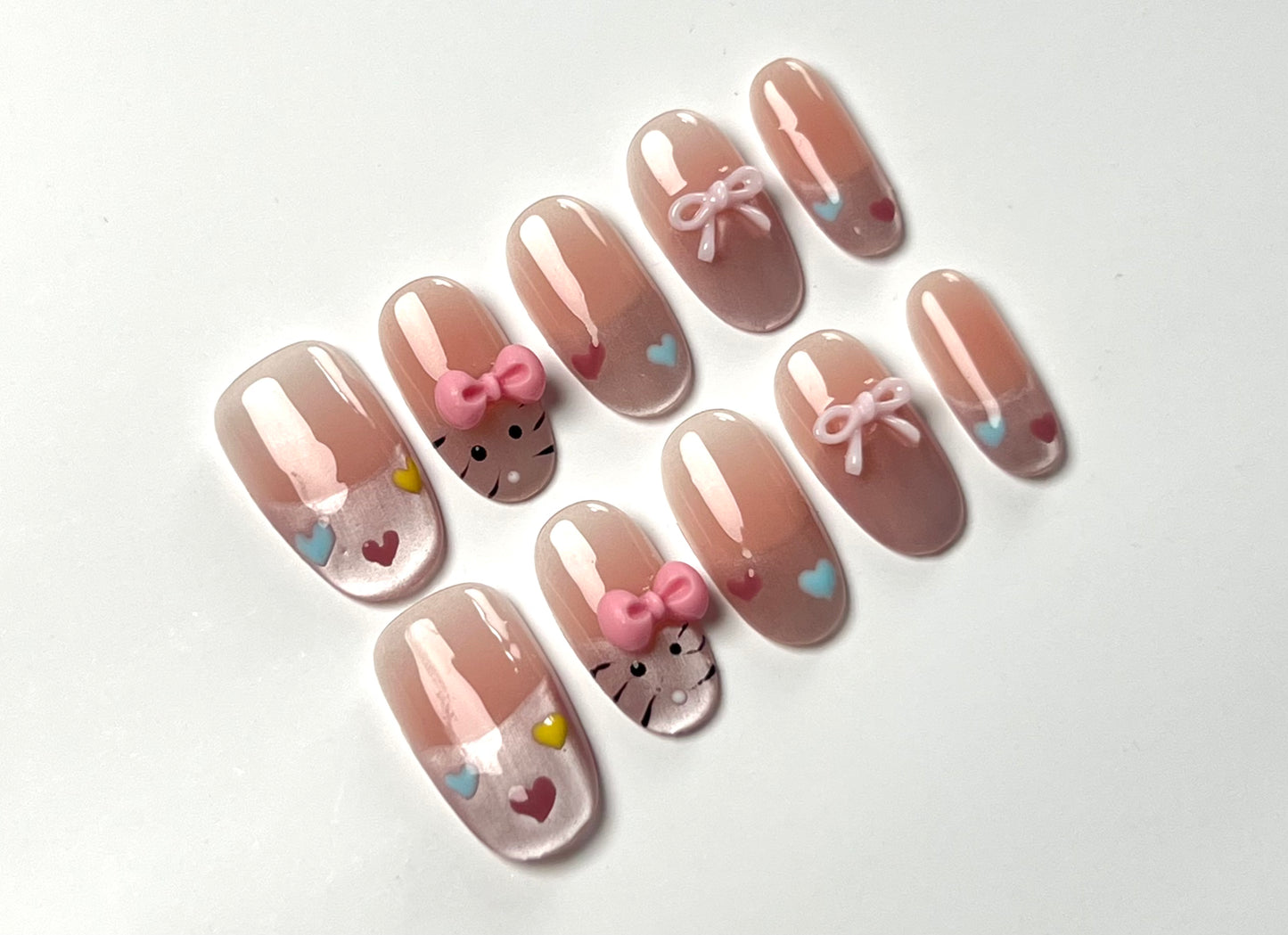 False Nails Set - Multiple Shapes (Coffin, Stiletto, Square) & Styles (Glam, Minimalist, Vintage) for Every Outfit | Reusable Press-On Nails