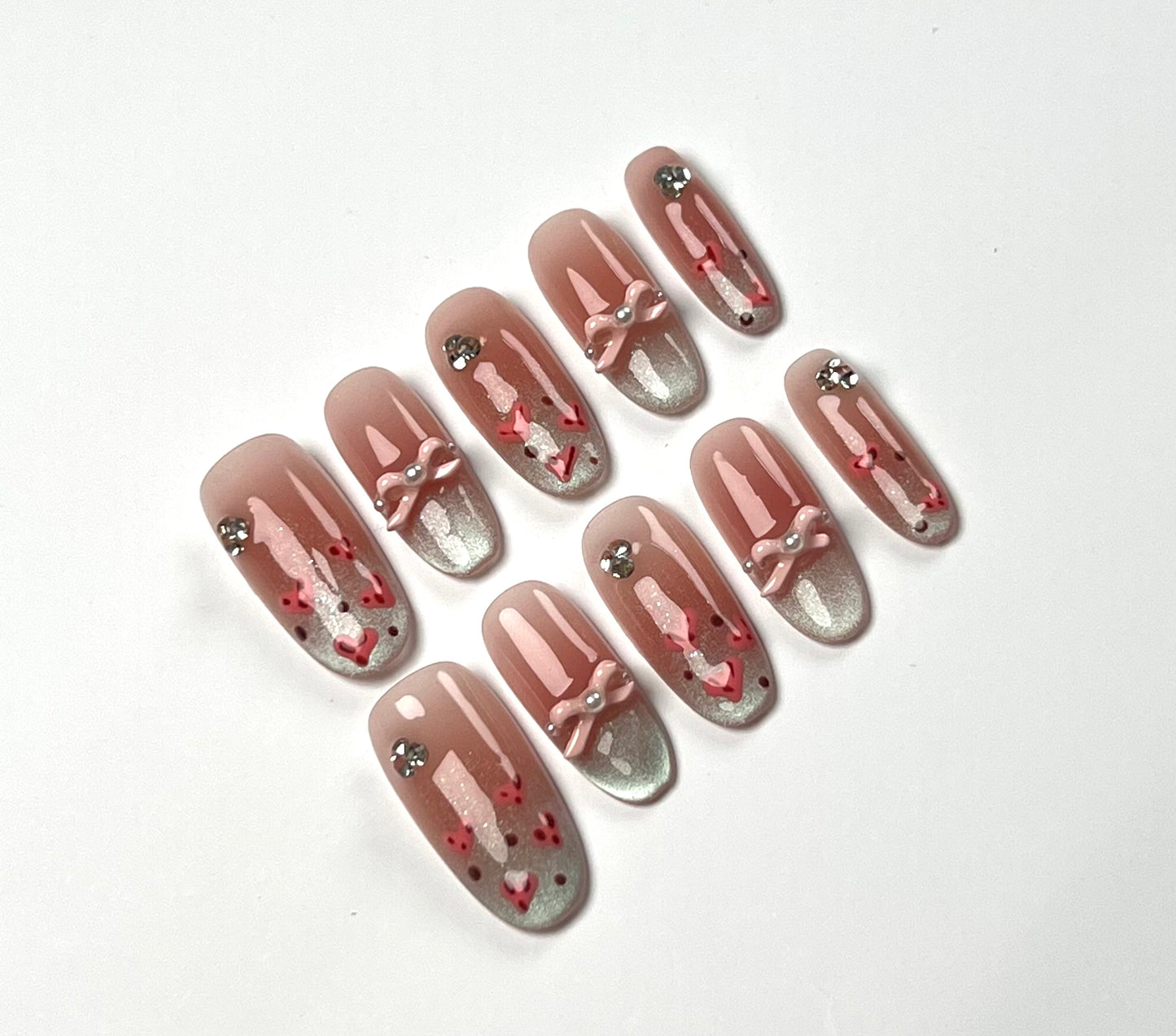 False Nails Set - Multiple Shapes (Coffin, Stiletto, Square) & Styles (Glam, Minimalist, Vintage) for Every Outfit | Reusable Press-On Nails