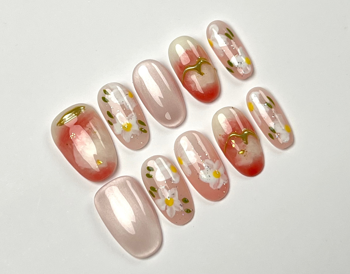 False Nails Set - Multiple Shapes (Coffin, Stiletto, Square) & Styles (Glam, Minimalist, Vintage) for Every Outfit | Reusable Press-On Nails
