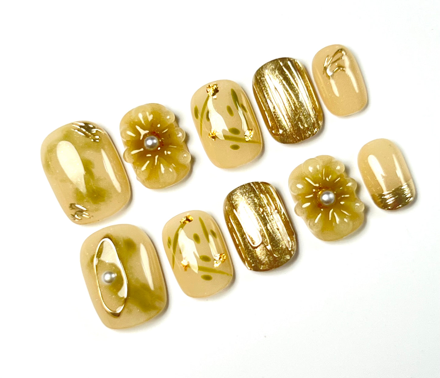 False Nails Set - Multiple Shapes (Coffin, Stiletto, Square) & Styles (Glam, Minimalist, Vintage) for Every Outfit | Reusable Press-On Nails